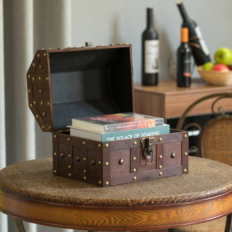 Vintage Caribbean Pirate Chest - Brown