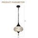preview thumbnail 5 of 18, Bella Depot 11" Modern Crystal Dimmable Chandelier Luxuruy Lantern Pendant Light for Living Room Kitchen Island Hallway