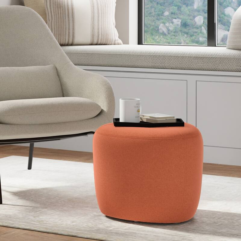 WYNDENHALL Brea 18 inch Wide Contemporary Irregular Ottoman Bench