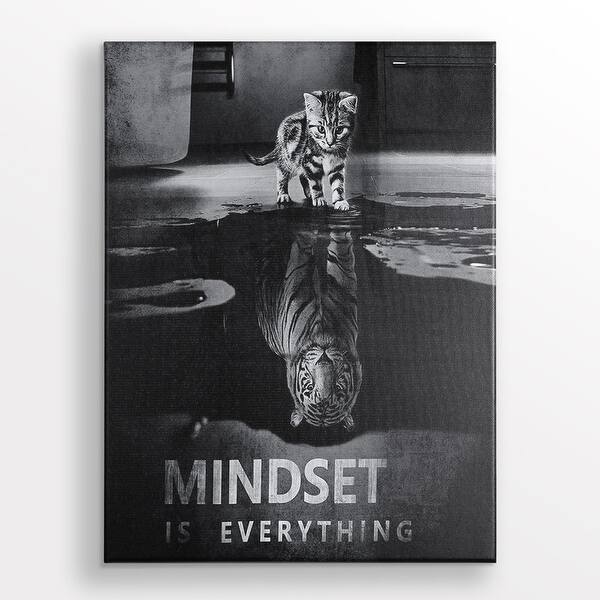 'Mindset is Everything' Wall Art Gallery Wrapped Canvas Bed Bath