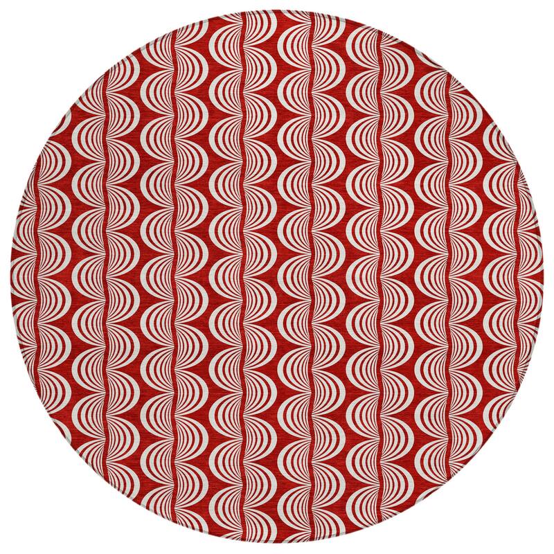 HomeRoots Ogee Transitional Rectangle Outdoor Rug