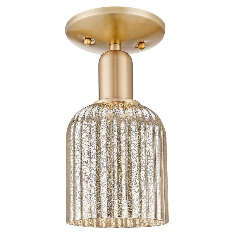 Innovations Lighting 716-1C-G559-5ME Bridal Veil 5" Wide Semi-Flush