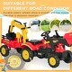 preview thumbnail 7 of 5, 3-in-1 Kids Ride-On Excavator/Bulldozer with Detachable Trailer