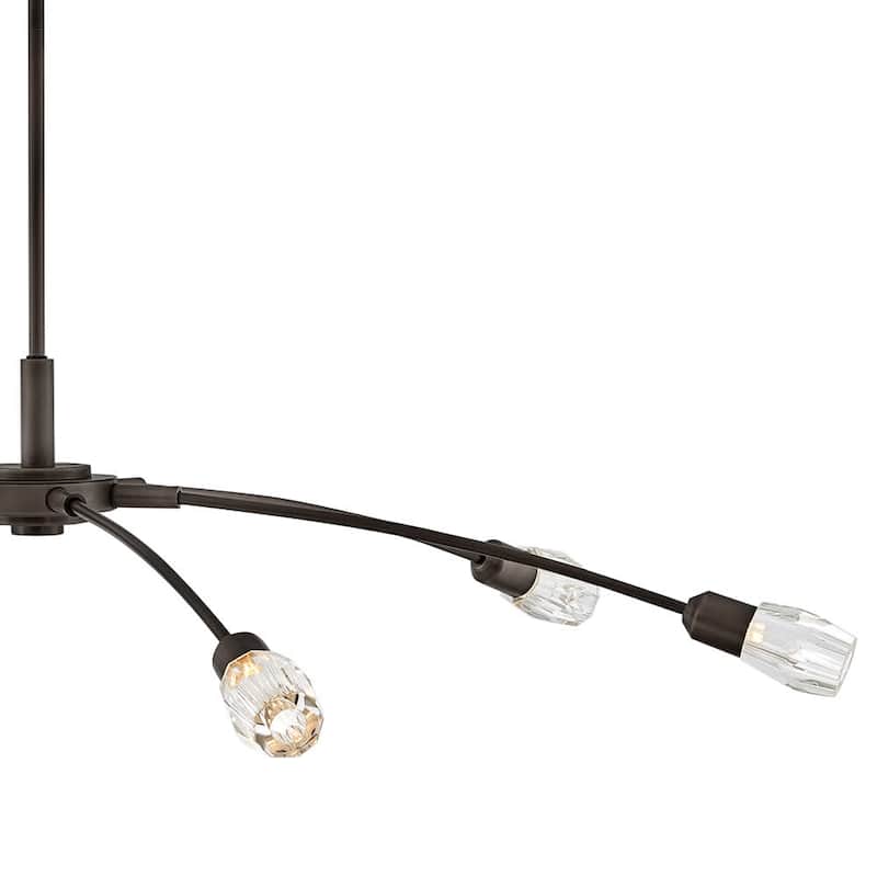 Fredrick Ramond FR33328 Atera 6 Light 60" Wide LED Crystal Sputnik