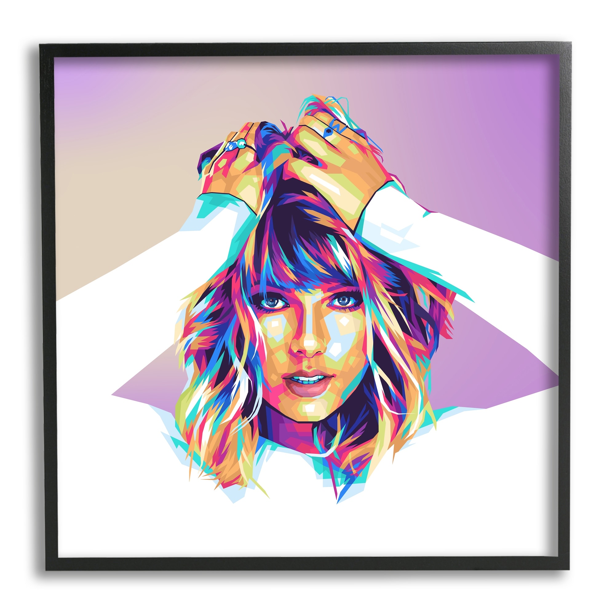 Stupell Modern Taylor Portrait Framed Giclee Art Design by Birch&Ink