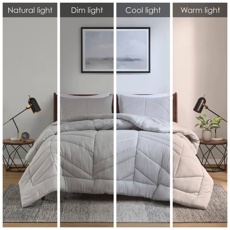 Intelligent Design Alden Quilted Chevron Comforter Set