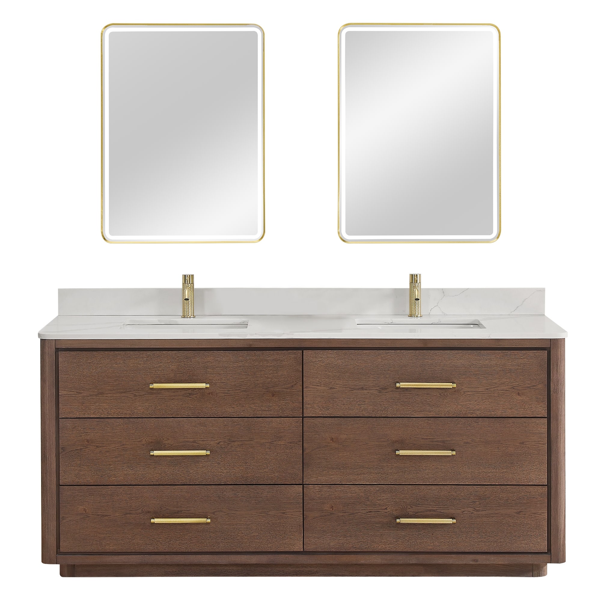 Miseno MV-706572 Porto 72" Free Standing Double Basin Vanity Set with