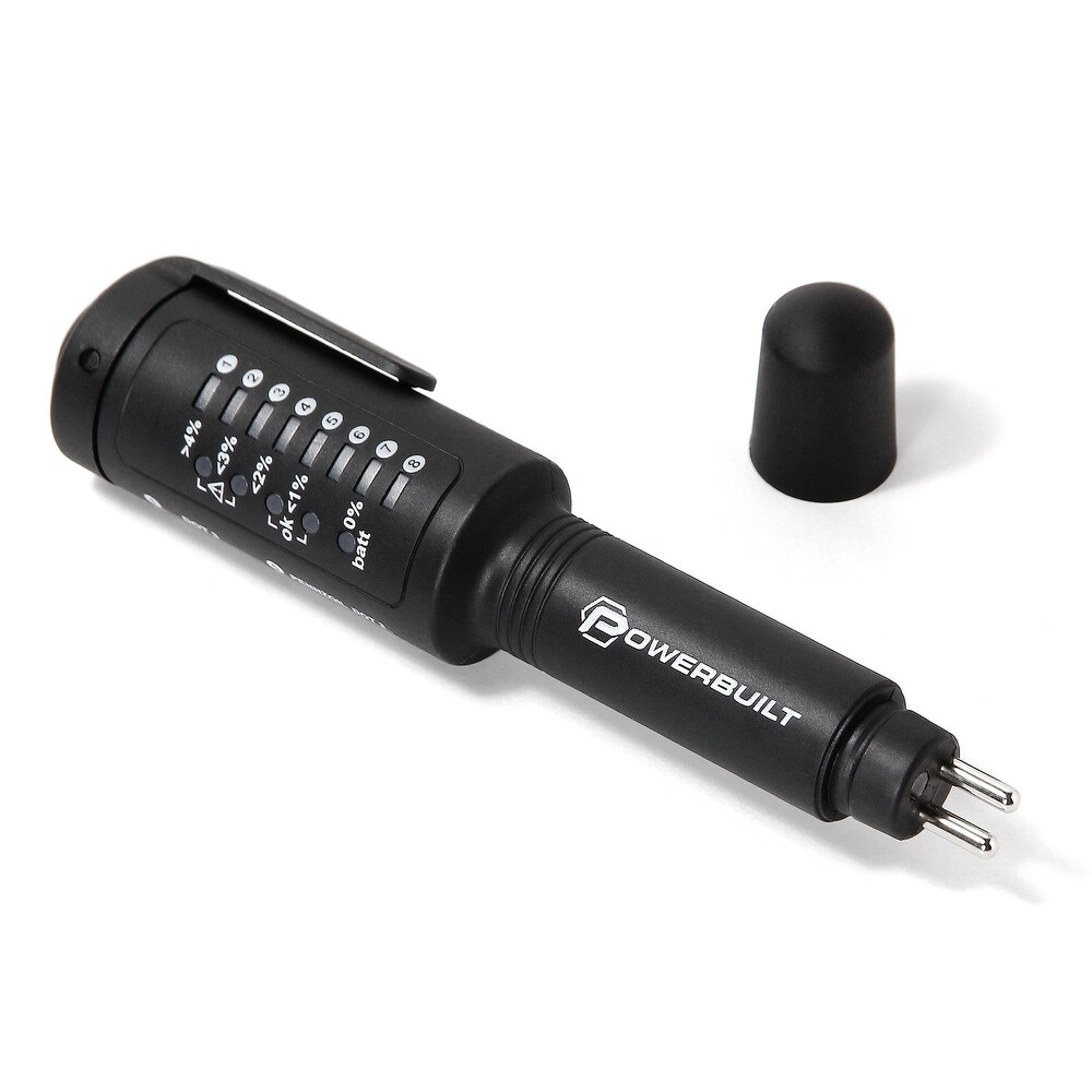 Powerbuilt Universal Brake Fluid Tester Pen for DOT3, DOT4, DOT5.1 – 647766 (Black)