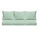 preview thumbnail 48 of 49, Sorra Home Sunbrella Outdoor Deep Seating Sofa Pillow and Cushion Set 23 in W x 25 in D x 5 in H - Canvas Natural 2