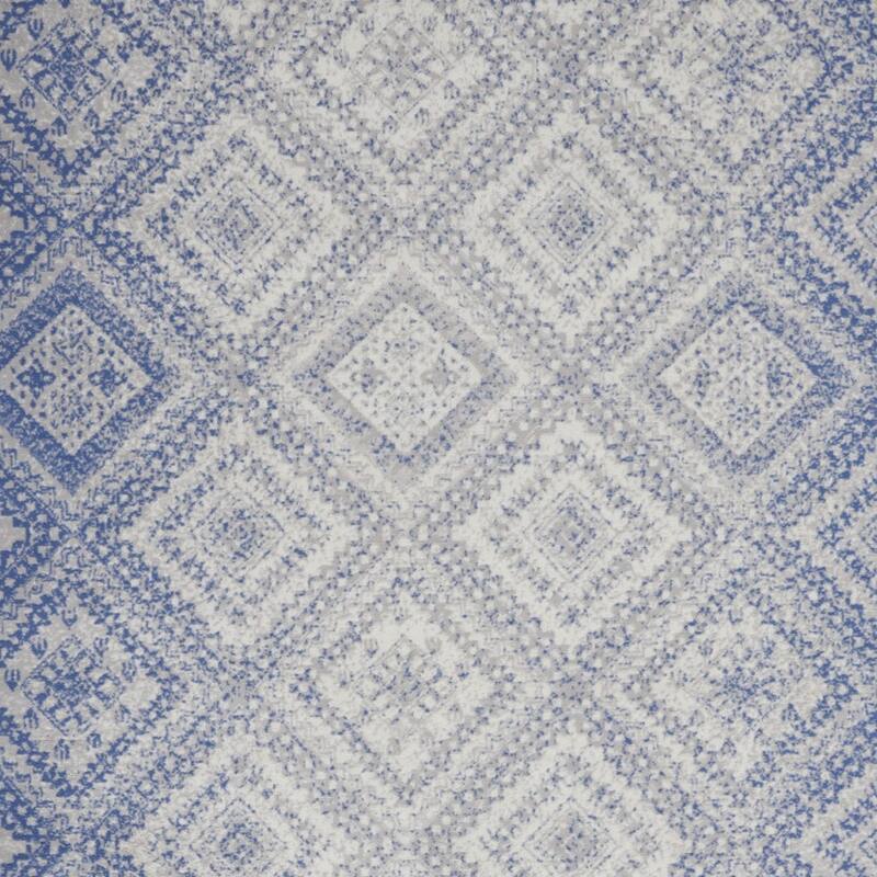 Power Loomed Distressed Geometric Modern Non Skid Stain Resistant Area Rug
