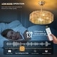 preview thumbnail 8 of 21, 19.69'' Boho Rattan Caged Ceiling Fan