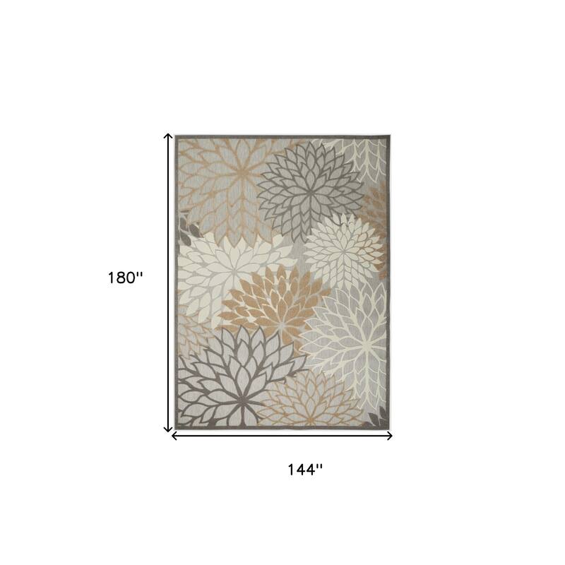 HomeRoots Contemporary Rectangle Outdoor Rug - 12' X 15'