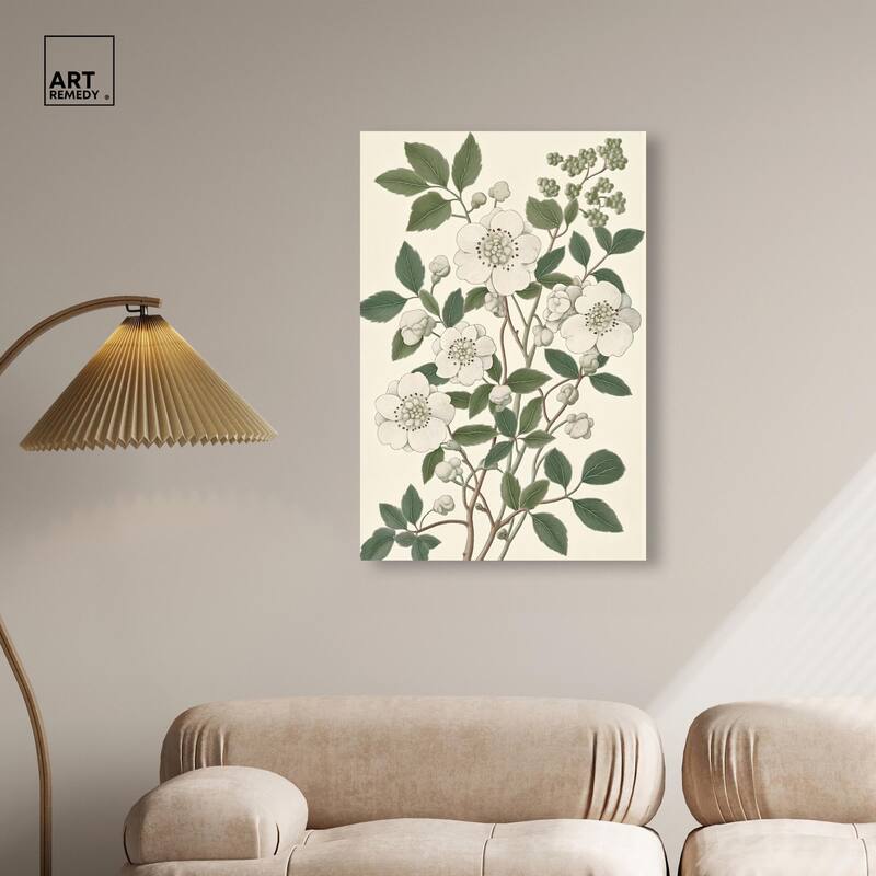 White Cherokee III Canvas by Art Remedy, Gallery Wrapped