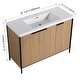 preview thumbnail 4 of 46, BNK 24/30/36/48/60 inch Freestanding Resin Sink Bathroom Vanity with Soft Close Door and Adjustable Shelf