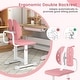 preview thumbnail 26 of 28, Costway Kids Desk Chair with Adaptive Double Backrest, Adjustable - See Details
