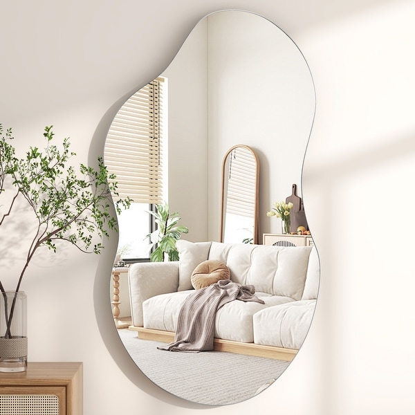 Asymmetrical Wavy Antique Accent Wall Mirror - On Sale - Bed Bath