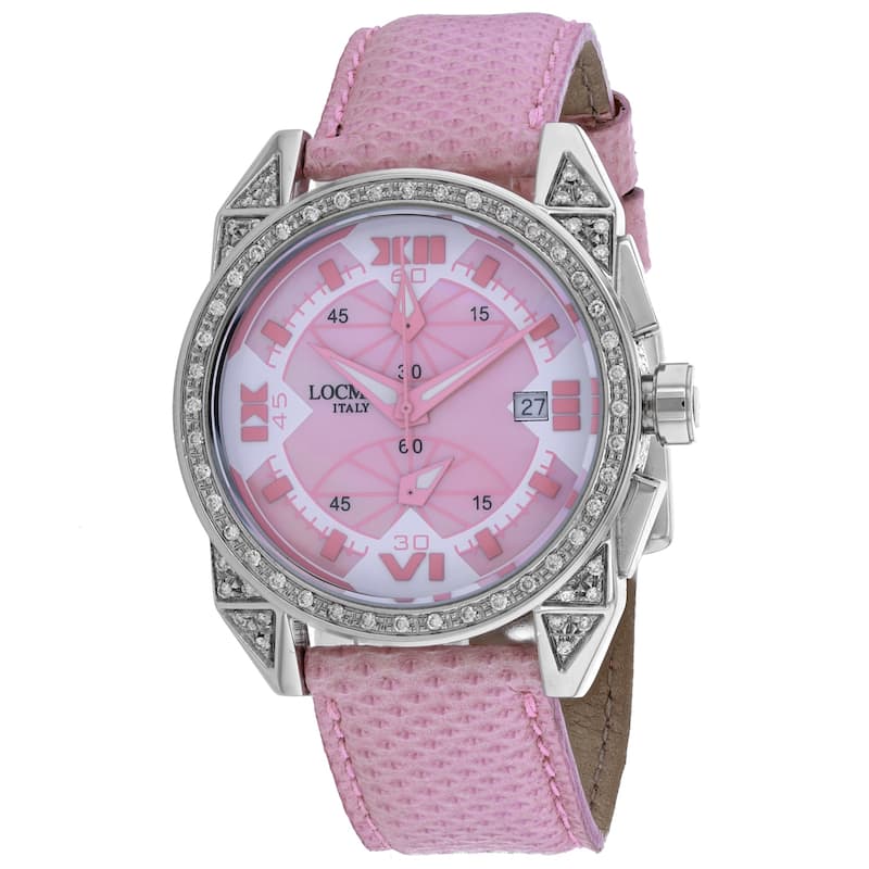 Locman Women's Diamond Cavallo Pazzo Mother of Pearl Dial Watch - 161MOPPKDC/PKOS - Mother of Pearl - 6 (36)