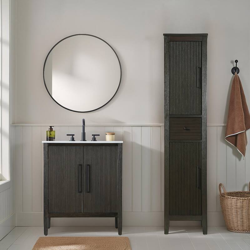 Kensington 16-28 Inch Bath Storage Cabinet