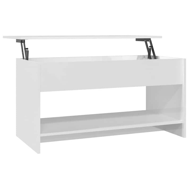 vidaXL Coffee Table Lift Top End Table Accent Side Sofa Table Engineered Wood - 40.2" x 19.7" x 20.7"
