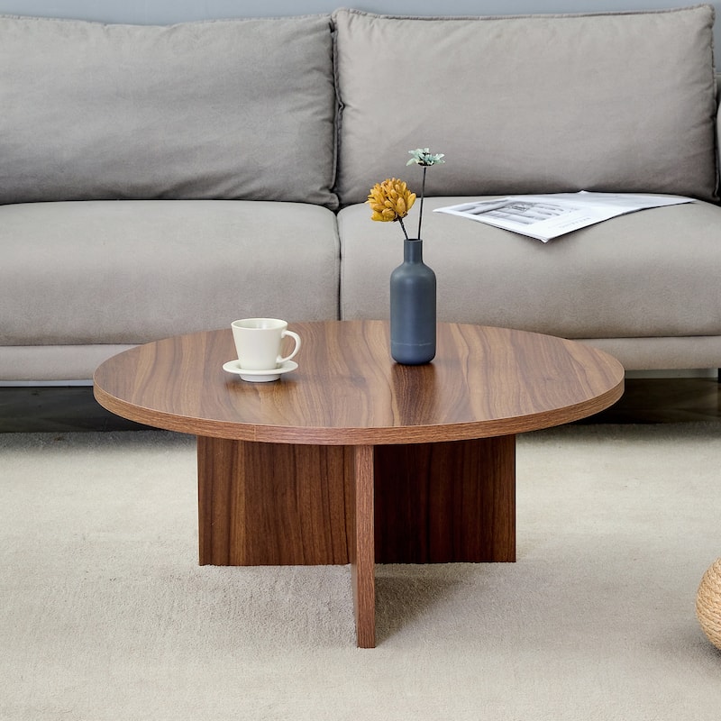Versatile Round Coffee Table Modern Minimalism with Nordic Elegance