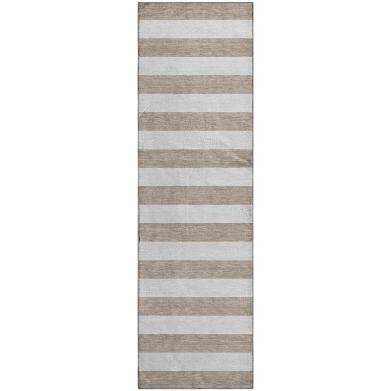Premium Washable Super Soft Cabana Stripe Mayfield Rug