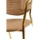 preview thumbnail 50 of 61, Set of 2 Bella Modern Leather or Velvet Upholstered Dining Chair with Gold Stainless Steel Legs for Home Office Kitchen