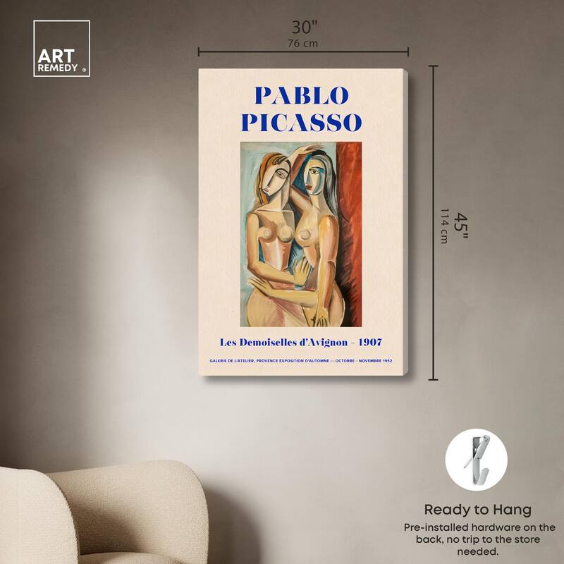 Picasso's Avignon Canvas by Art Remedy, Gallery Wrapped