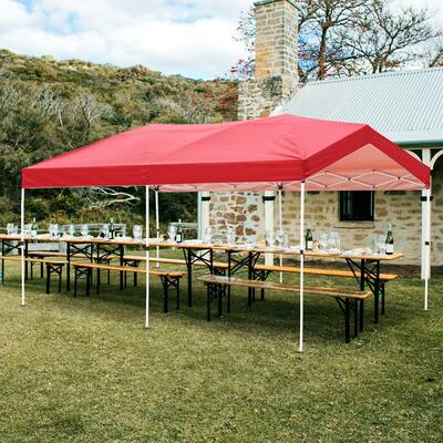 Patio Tent 10'x30' Gazebo Party Tent with 8 Removable Side Walls