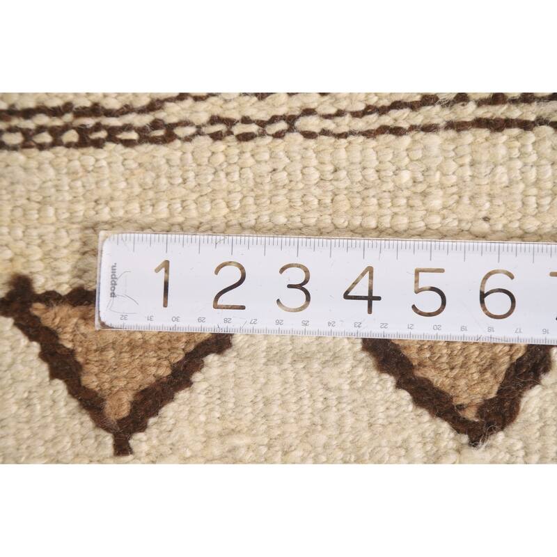 Vegetable Dye Anatolian Turkish Runner Rug Handmade Wool Carpet - 3'1"x 12'2"