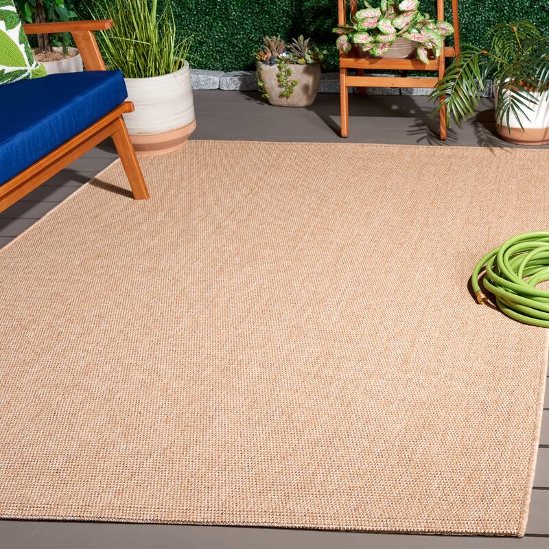 SAFAVIEH Sisal All-Weather Ajrie Indoor/Outdoor Waterproof Patio Backyard Rug - 6'7" x 9'6" - Natural