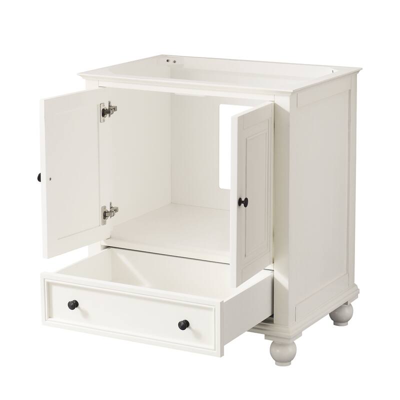 Thompson 30 in. Single Sink Bathroom Vanity with Engineered Stone Top - 31"W x 22"D x 35"H
