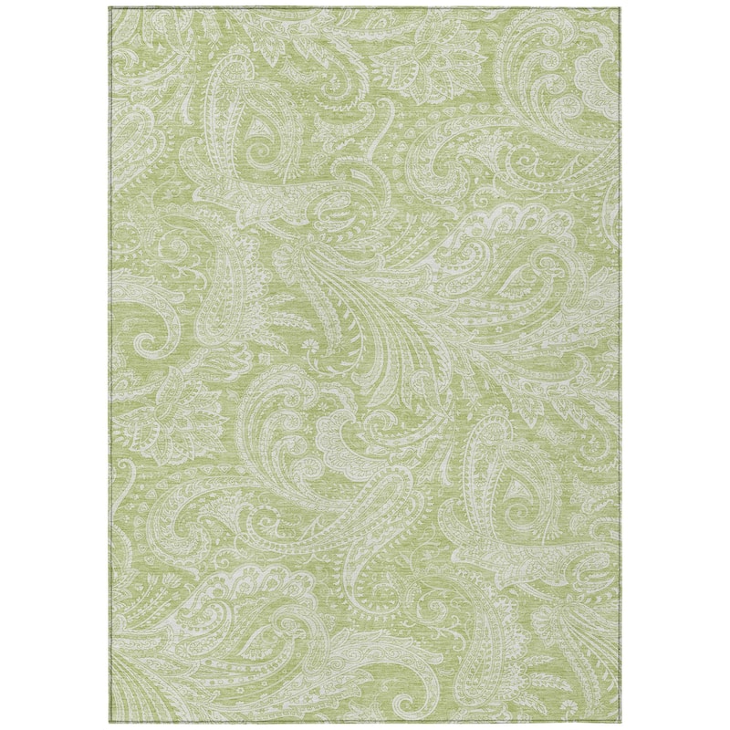 HomeRoots Paisley Transitional Rectangle Outdoor Rug