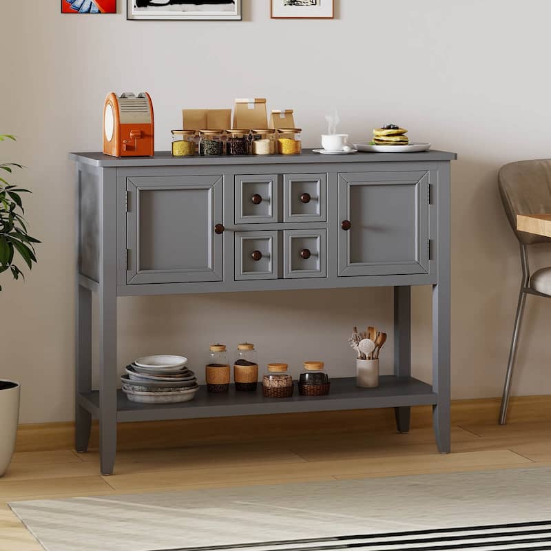 Costway Buffet Sideboard Cabinet Entryway Console Table with 2 Doors - See Details