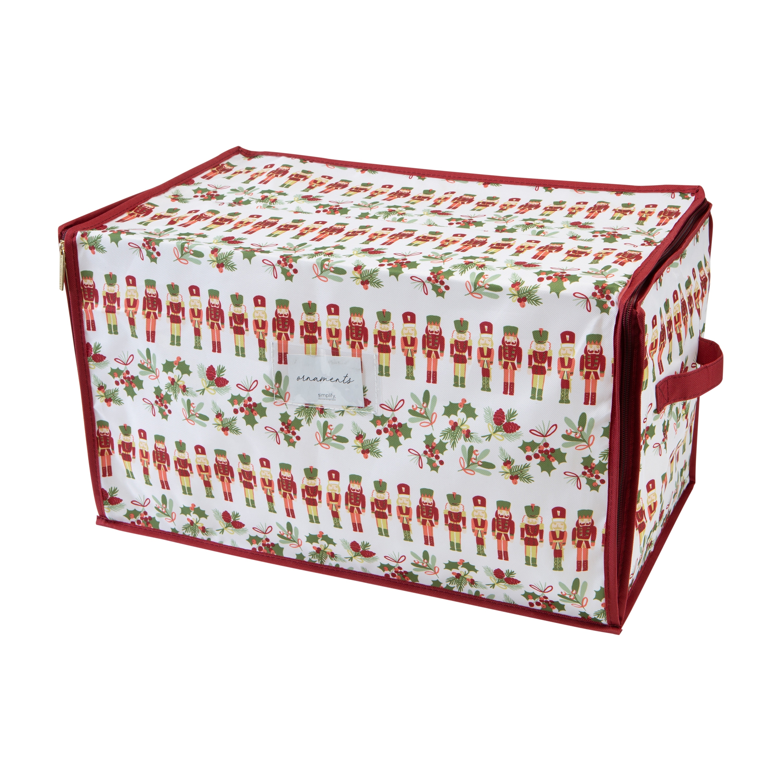 Santa's Bags [Christmas Ornament Storage Box with Dividers] - (Holds 48  Ornaments up to 3 Inches in Diameter) | Acid-Free Removable Trays with