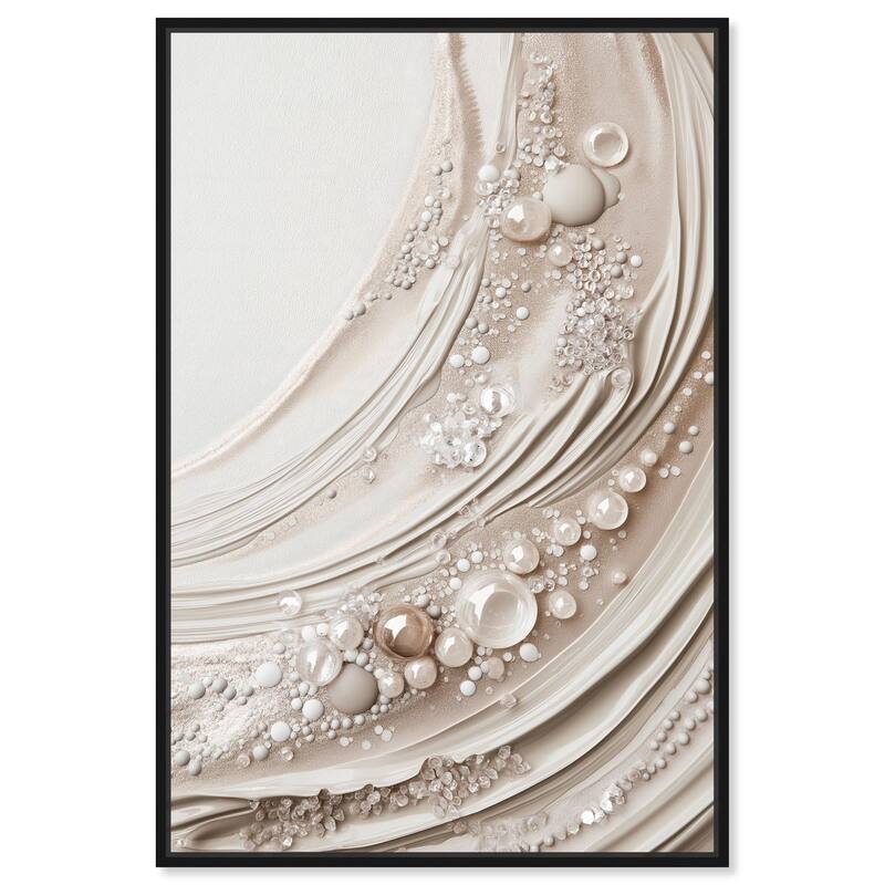 Chromatic Concretions II Canvas by Art Remedy - Black - 24" x 36"