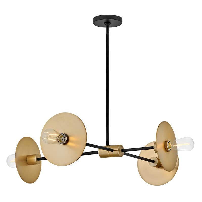 Lark 83885 Lulu 4 Light 36" Wide Sputnik Chandelier
