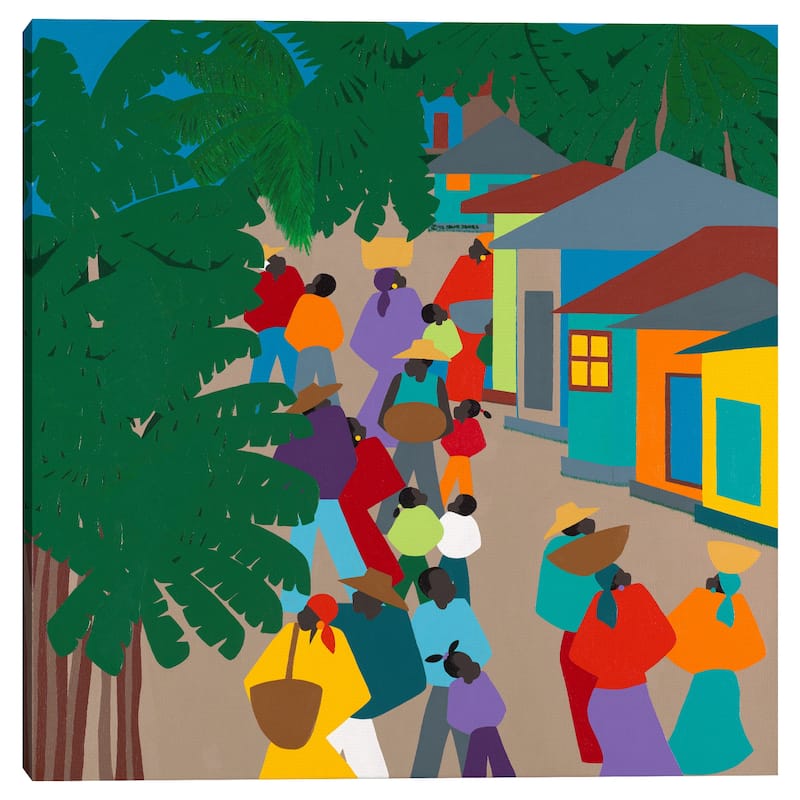 Le Village by Synthia SAINT JAMES Canvas Art Print