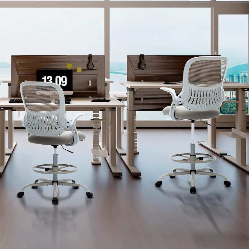 Ergonomic Office Chair, High Back Desk Chair with Headrest, Home Office Swivel Mesh Computer Chair Office Chairs