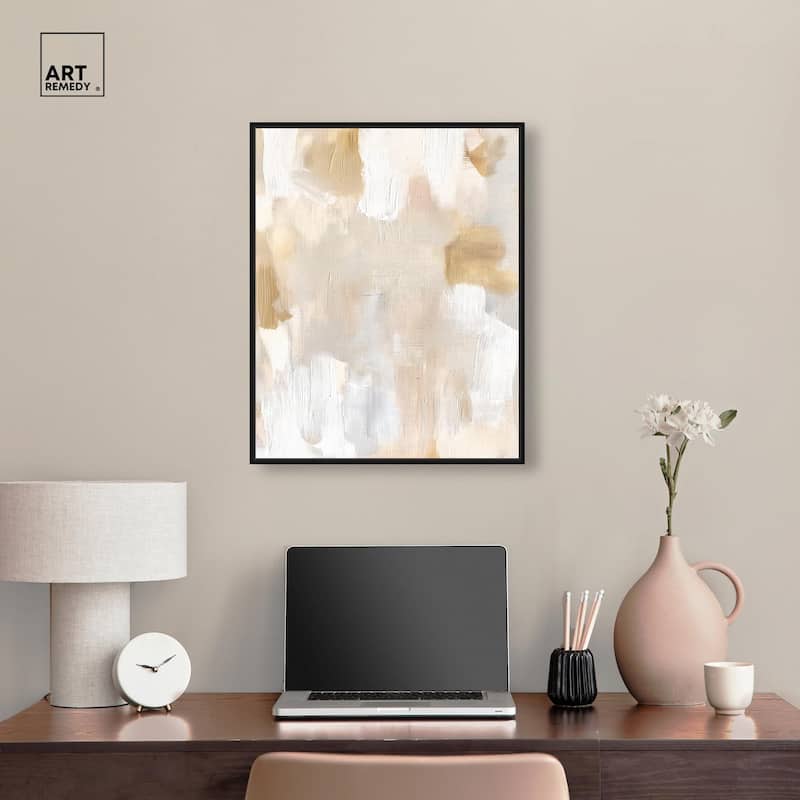 Beige and Cream I Canvas by Art Remedy
