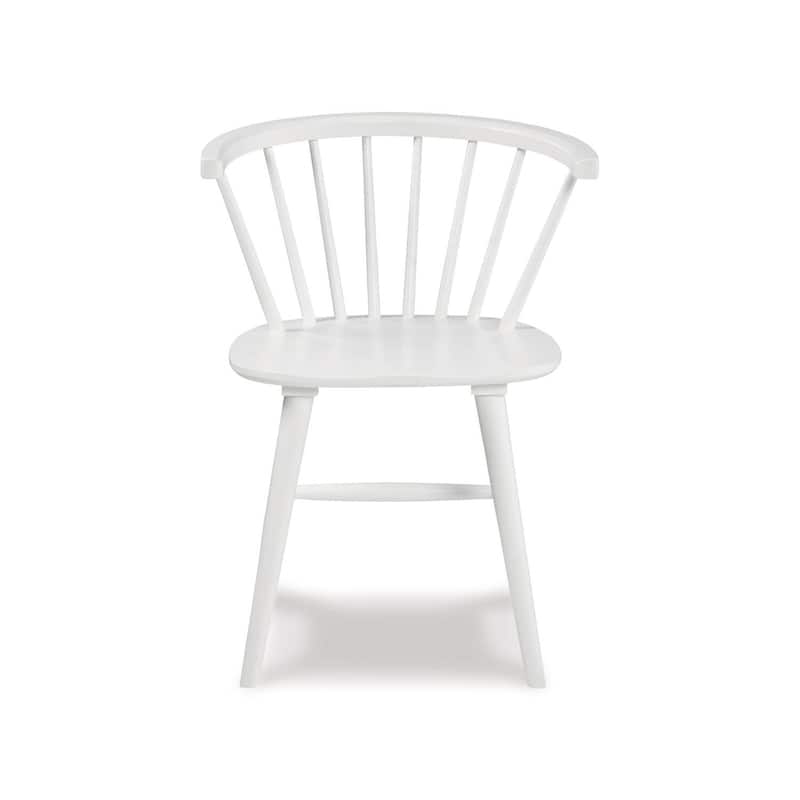 Signature Design by Ashley Grannen White Solid Wood Dining Chairs (Set of 2) - 22"W x 21"D x 30"H