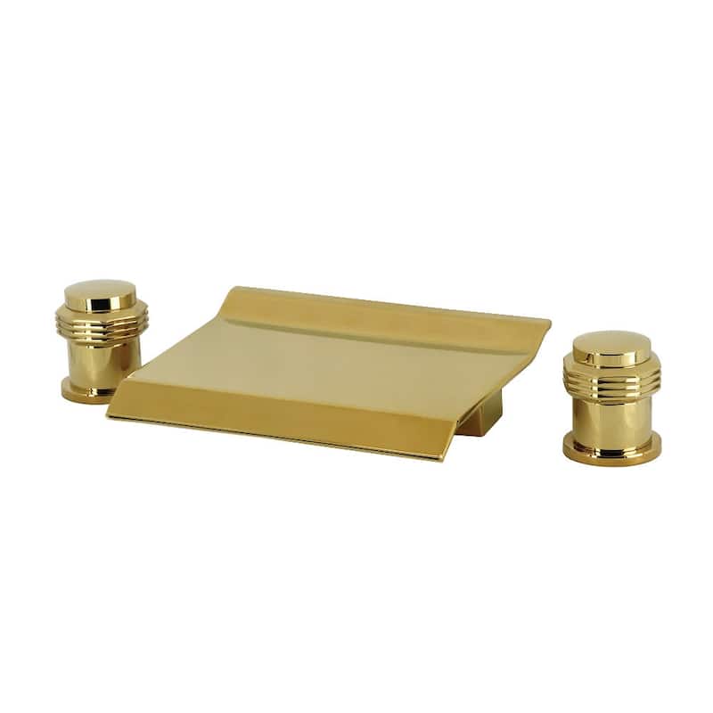 Kingston Brass LS224.MR Milano Deck Mounted Tub Filler - Polished Brass