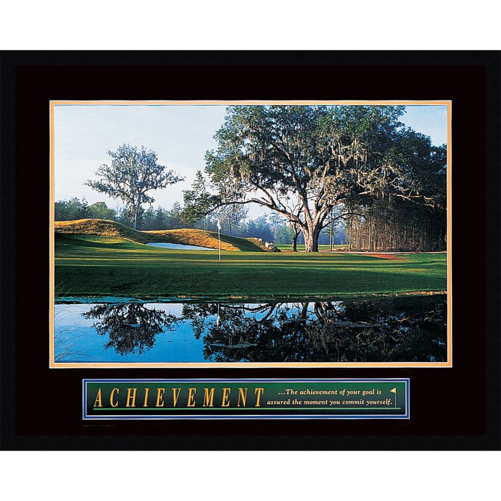 Framed Art Print 'Achievement: Golf' 29 x 23-inch