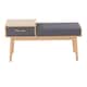 Option Natural Wood & Grey Fabric