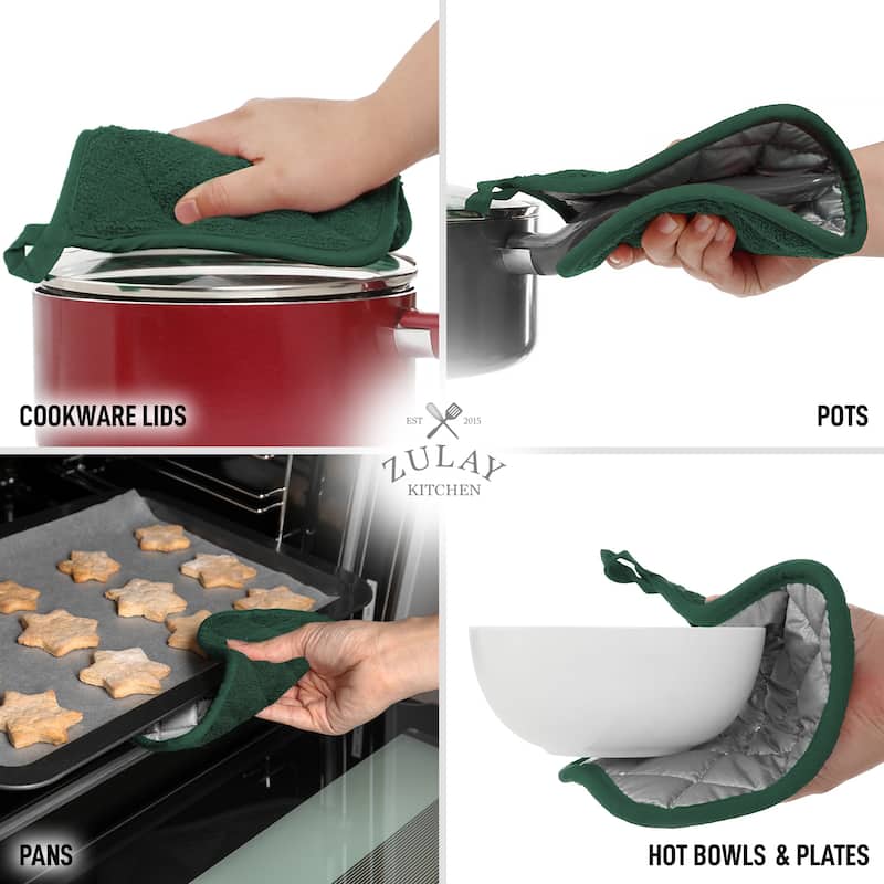 Zulay Kitchen 1-Pack Heat Resistant Cotton Pot Holders