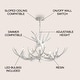 preview thumbnail 23 of 37, Apollo Adjustable Resin Antler 5-Light LED Chandelier, by JONATHAN Y - 30"