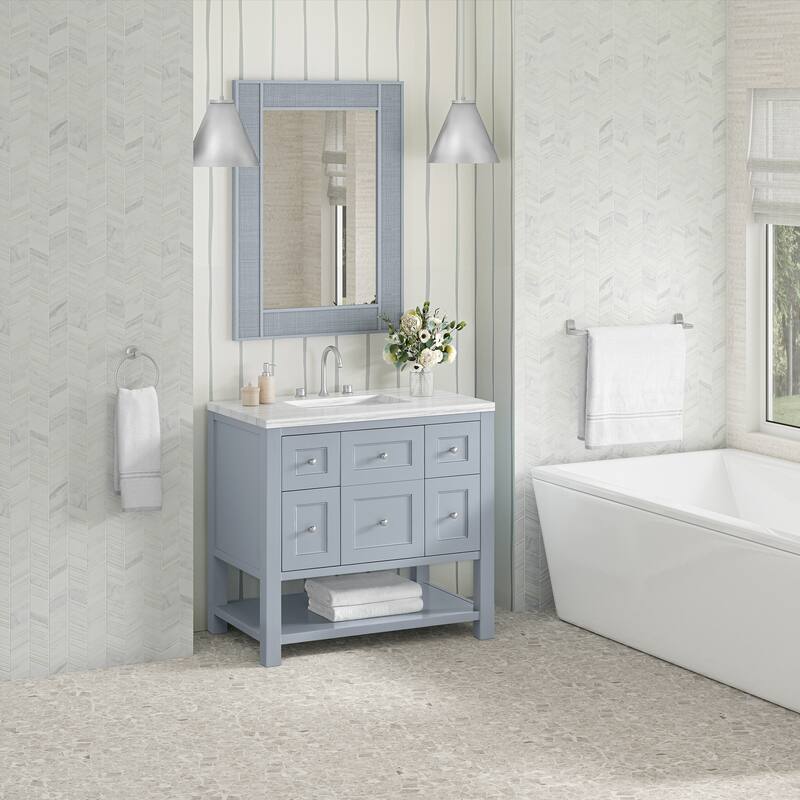 Breckenridge 36" Single Vanity, Serenity Blue - 36