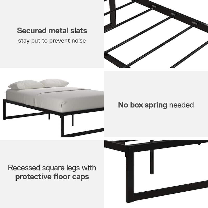 DHP Avey Modern Metal Platform Bed Frame