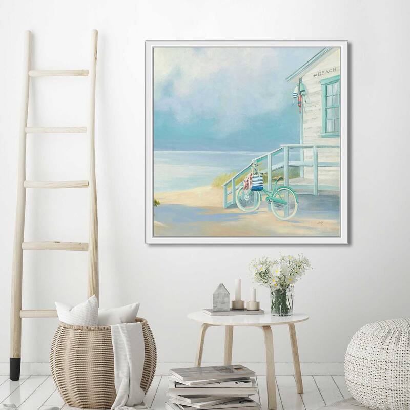 "Morning Ride to the Beach" Print on Floating Canvas
