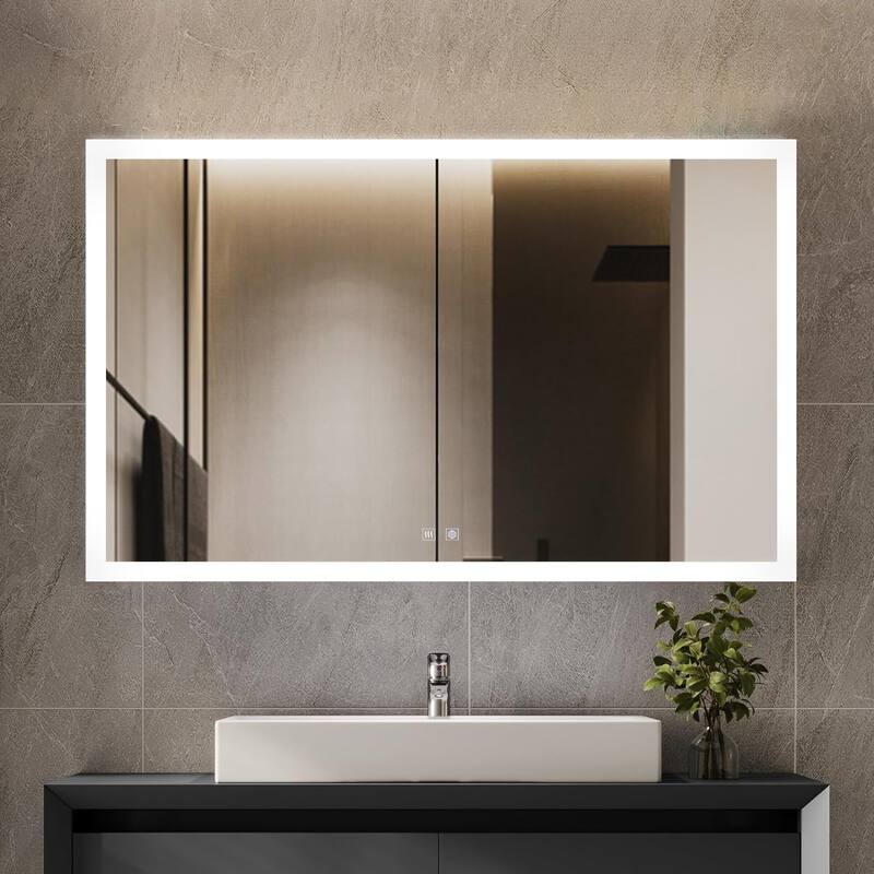 Aurorium LED Bathroom Vanity Mirror - N/A - 40 in W x 28 in H