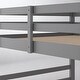 preview thumbnail 19 of 18, Full Over Full Bunk Bed with Ladder and Guardrails, Solid Wood Frame, No Box Spring Required